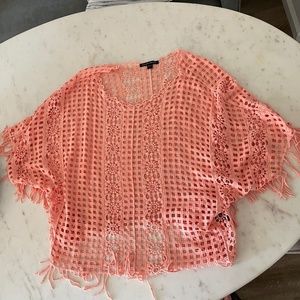 Crochet Pullover Poncho Size L/XL